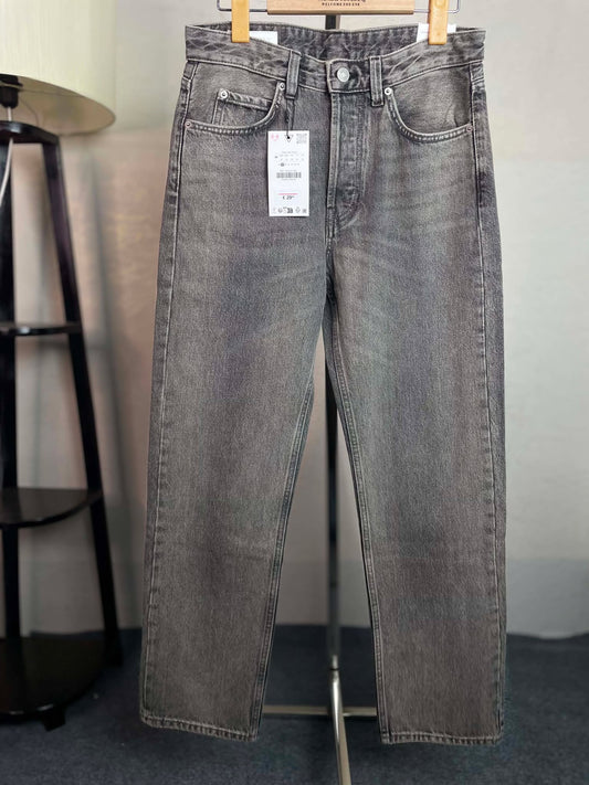 ZARA Origina Export Semi Baggy or Regular Straight Fit | Ash/Grey