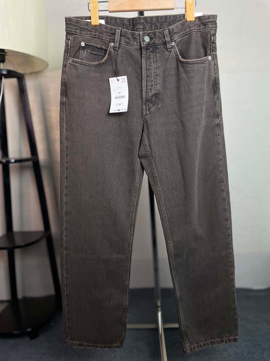 ZARA Origina Export Semi Baggy or Regular Straight Fit | Coffe/Brown