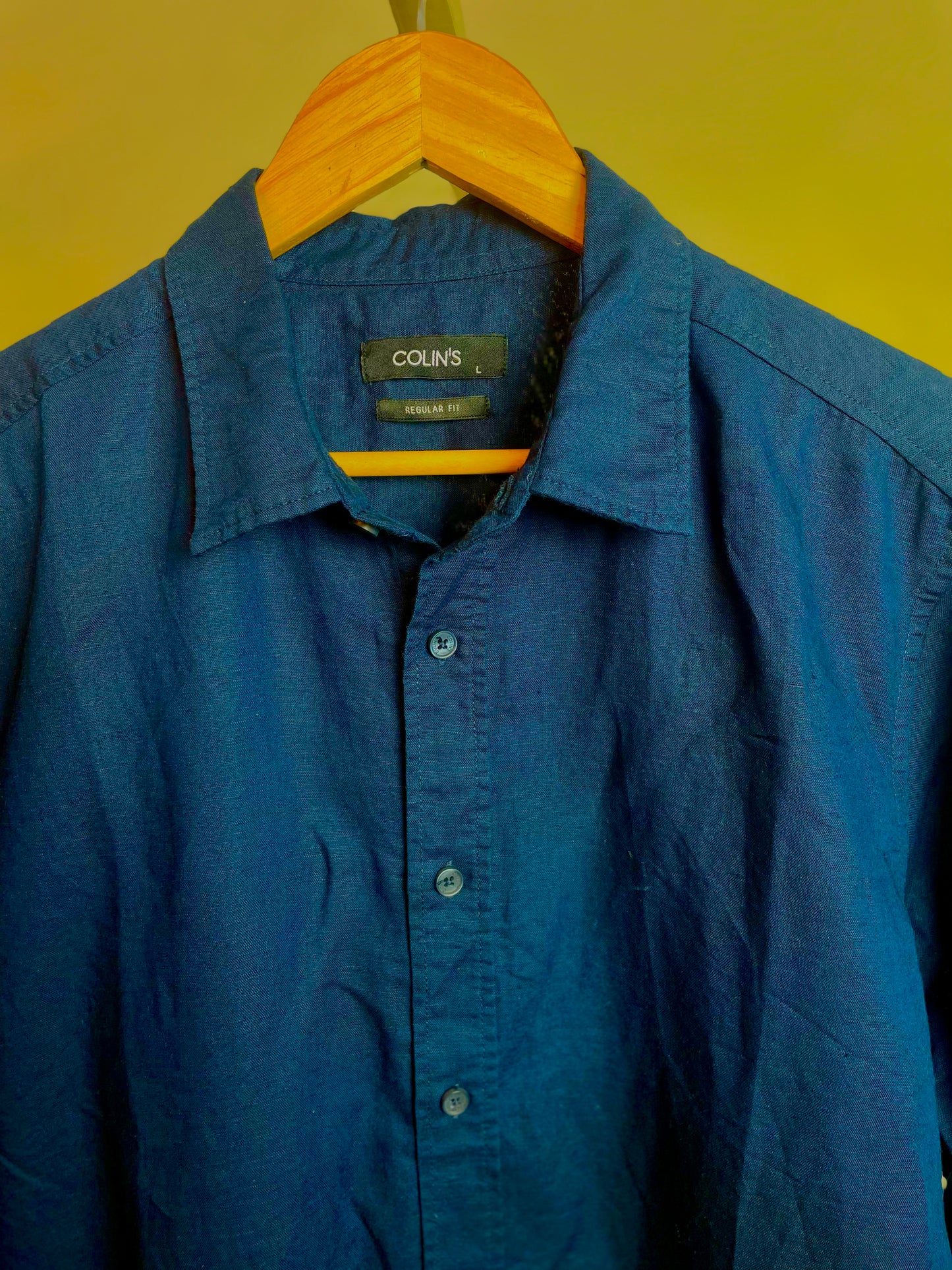 Remi Cotton Shirt | Colllin's Brand | Navy Blue
