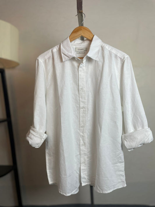 Remi Cotton Shirt | Colllin's Brand | White