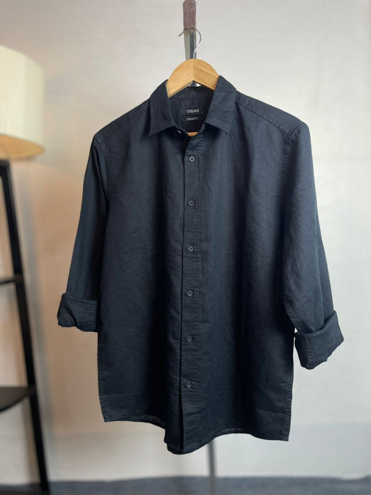 Remi Cotton Shirt | Colllin's Brand | Black