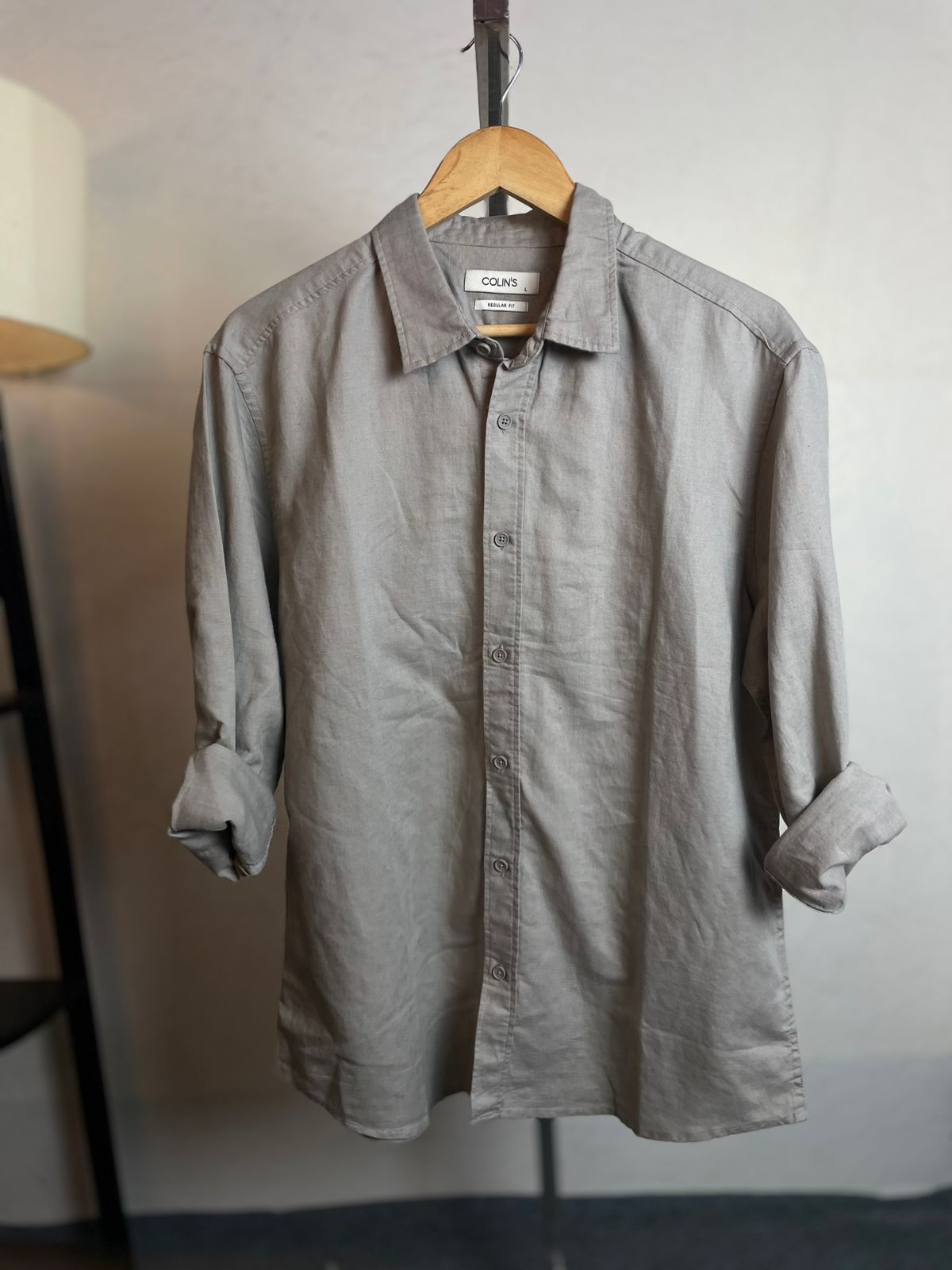 Remi Cotton Shirt | Colllin's Brand | Grey