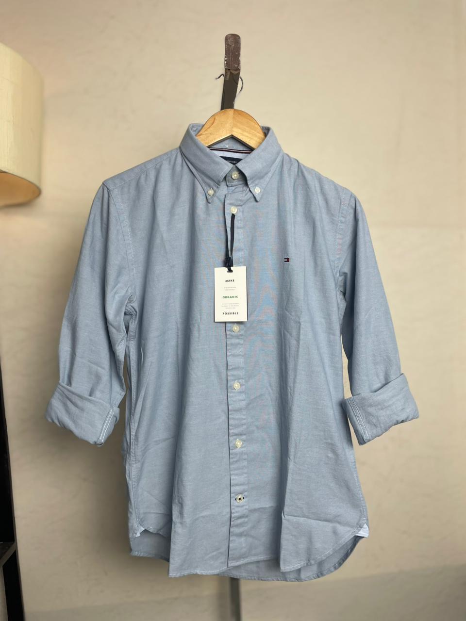 Full Sleeve Shirt | Sky Solid