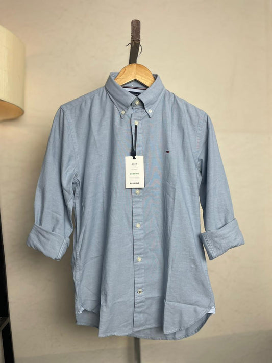 Full Sleeve Shirt | Sky Solid