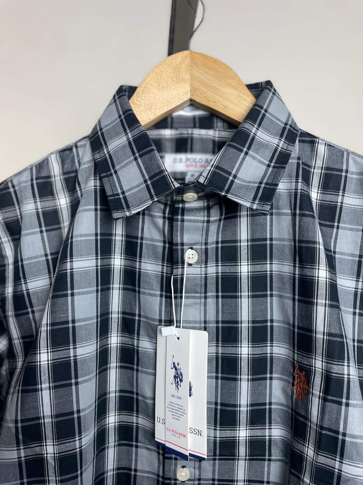 Full Sleeve Shirt | US Polo | Black Grey