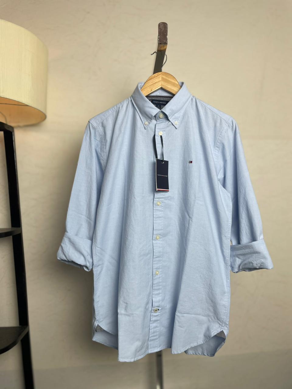 Full Sleeve Shirt | Sky Blue Solid