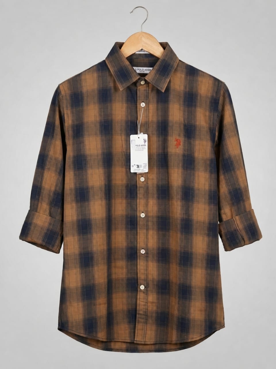 Full Sleeve Shirt | US Polo | Brown