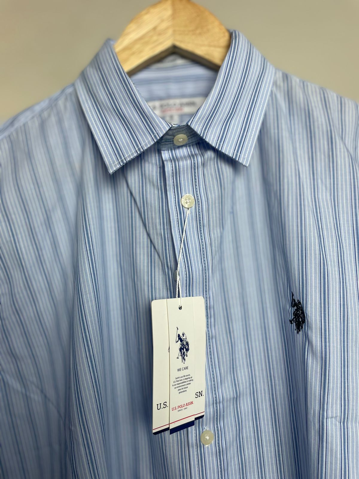 Full Sleeve Shirt | US Polo | Sky Blue
